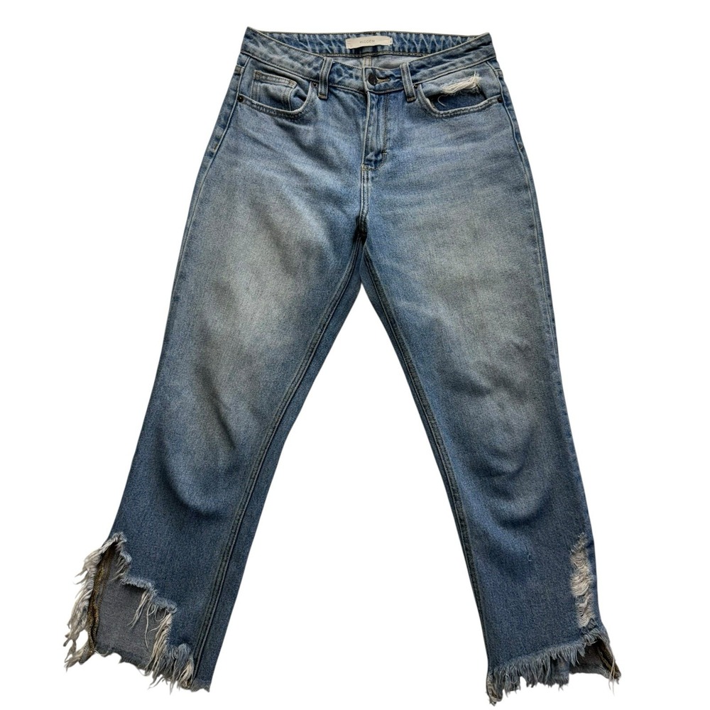 Hidden Jeans‎ Distressed Ankle Crop Frayed Raw Hem 100% Cotton HD1140M-M Sz 27